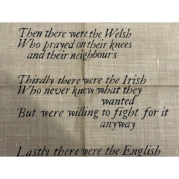 “As Others See Us” Linen tea towel By Linanne Made in U.K. 28 x 18 Diversity - Picture 11 of 14